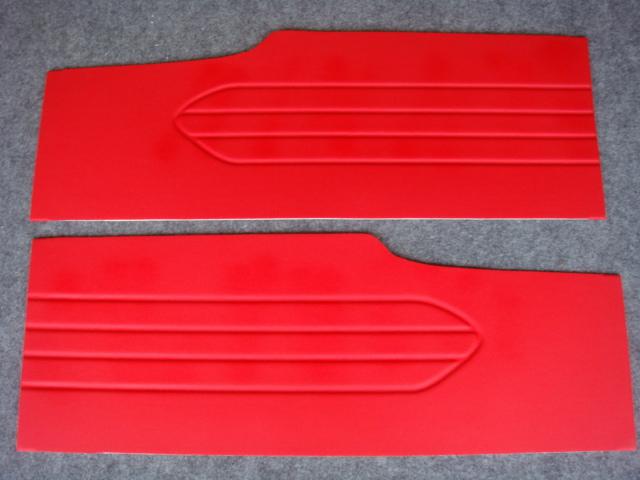 Custom door panels 1960-1963 ford  falcon ranchero red