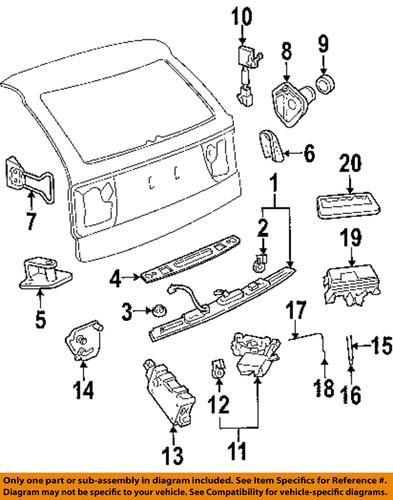 Saab oem 4947693 trunk lock actuator motor/trunk/trunk part