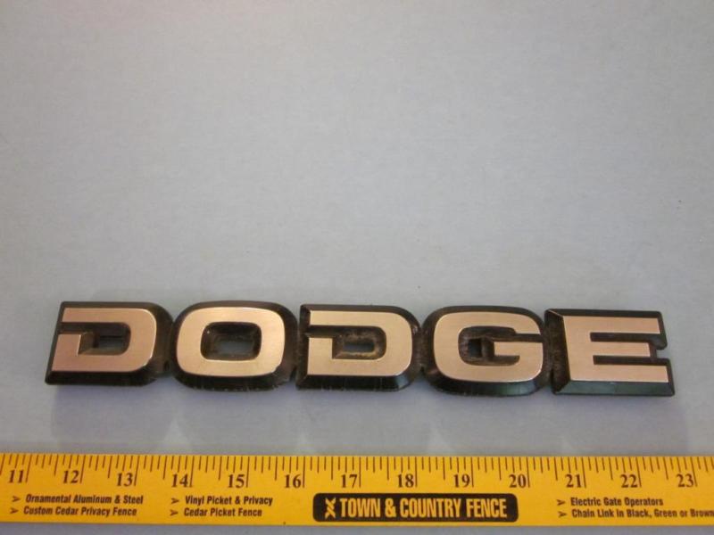 Dodge factory body emblem