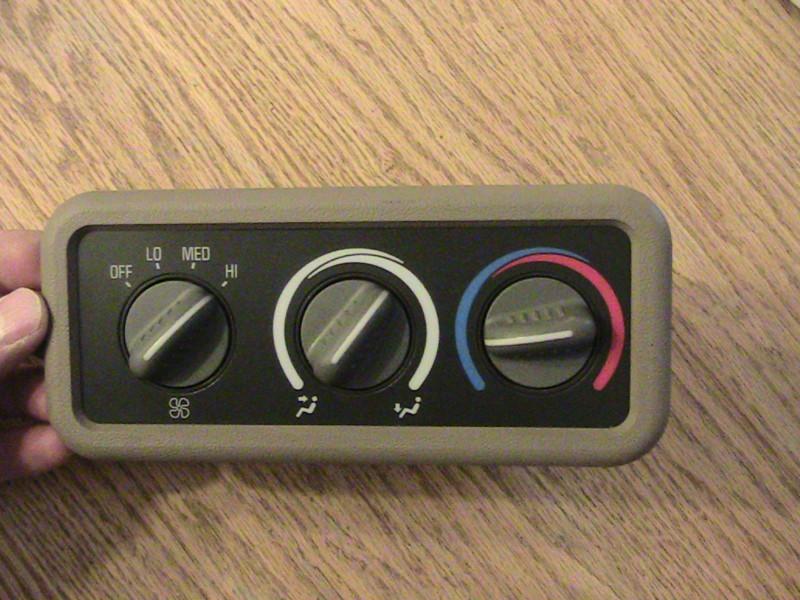 96 97 98 savana heater temperature control  overhead rear oem tan ac van