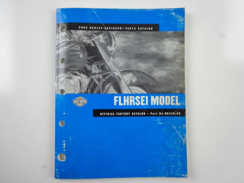 Harley davidson 2002 flhrsei model parts catalog 99428-02