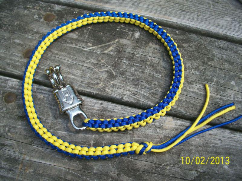 Get back whip for motorcycle - over 36 inches- blue and yellow *fall sale*