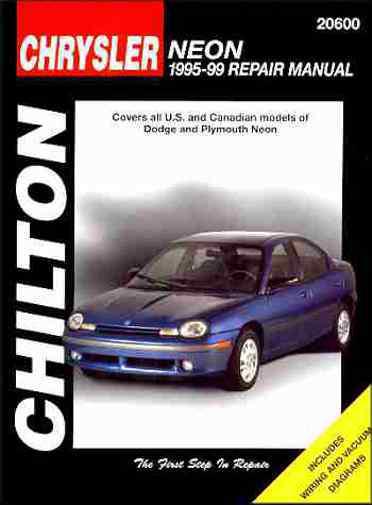 Dodge & plymouth  neon repair shop & service manual 1995 1996 1997 1998 1999