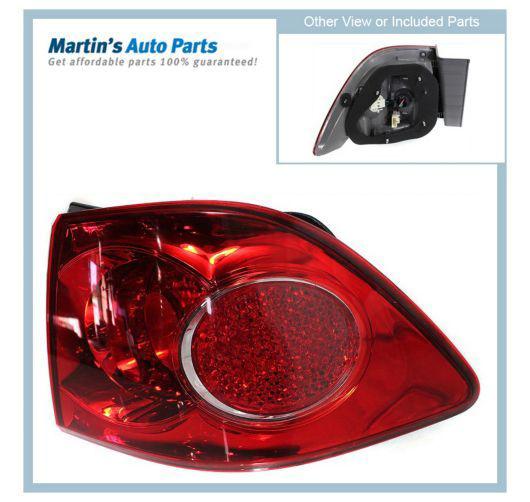 Clear red lens new tail light lamp right hand rh passenger side ki2805100