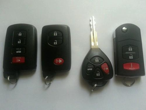 Lot of 4 mazda and toyota remotes 2012 and 2013