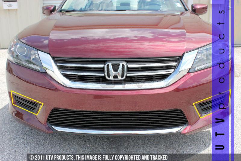 2013 honda accord 4dr 4pc fog accents black billet grille kit custom 13 grille