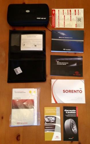 2013 kia sorrento owner's manual set navigation guide service books new 