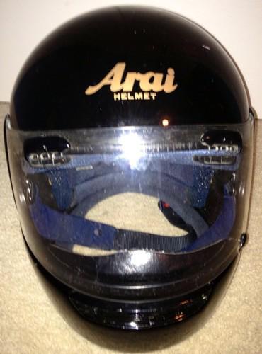 Used arai signet dot full face helmet with shield, adult size medium