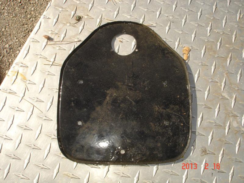 Early british tail light plate