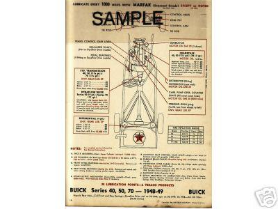 1937 packard super 8 v12 37 lube lubrication charts t