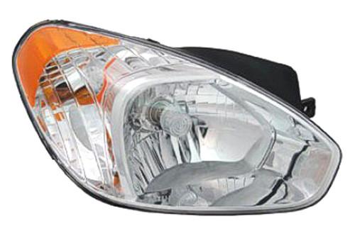 Replace hy2502144v - 07-11 fits hyundai accent front lh headlight assembly