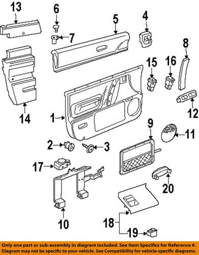 Volkswagen oem 1c0959527a01c door-switch bezel