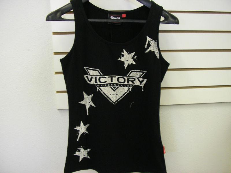 Victory motorcycles women's modern star tank black size xxxl 3xl