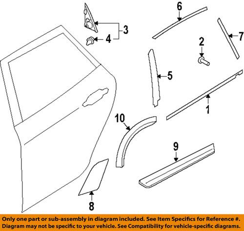 Subaru oem 62134sc002 exterior-rear-corner cover