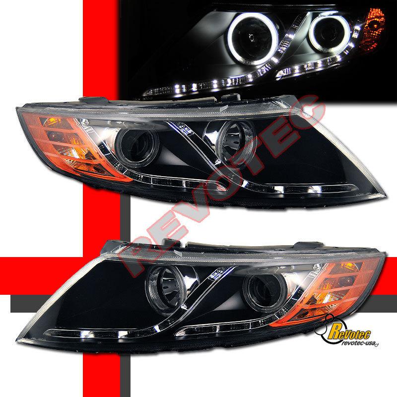 Angel eye ccfl led strip r8 projector headlights for 10 11 12 kia optima 