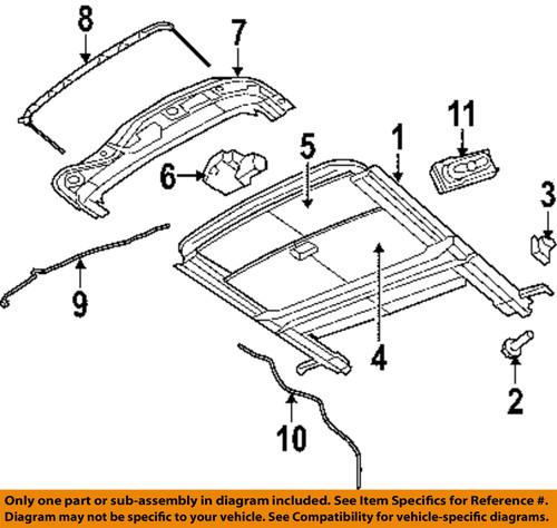 Mopar oem 5183175aa sunroof wind deflector-air deflector