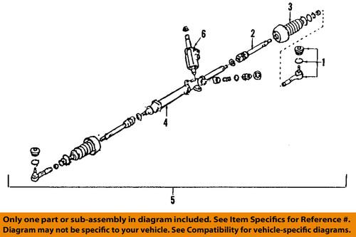 Subaru oem 34110xa00a9e rack & pinion complete unit