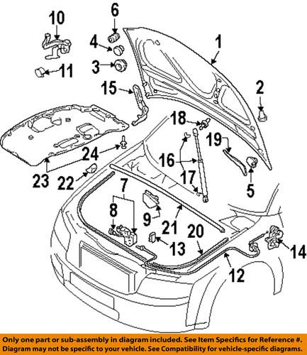 Audi oem 8e0806663a hood-lock cover