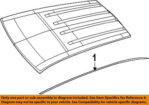 Dodge oem 5116272ab roof-roof molding