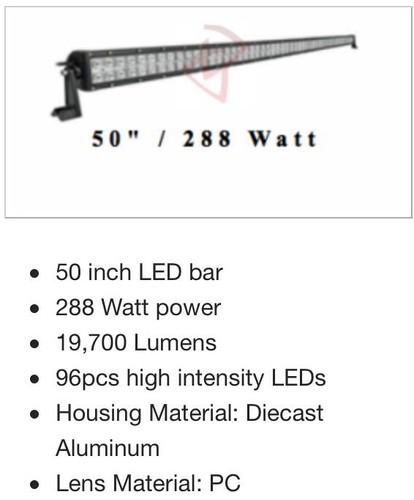 50" led light bar