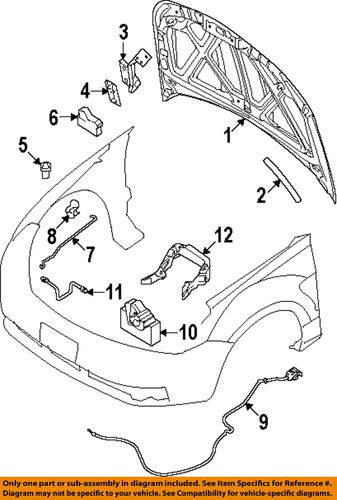 Ford oem 8s4z16612a hood