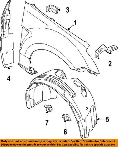 Ford oem 8s4z16103a fender liner