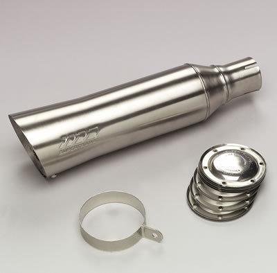 Supertrapp muffler s/c series 2 1/2" inlet/5" outlet stainless steel brushed ea