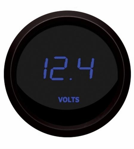 Digital voltmeter gauge blue / black bezel intellitronix m9015-b made in usa