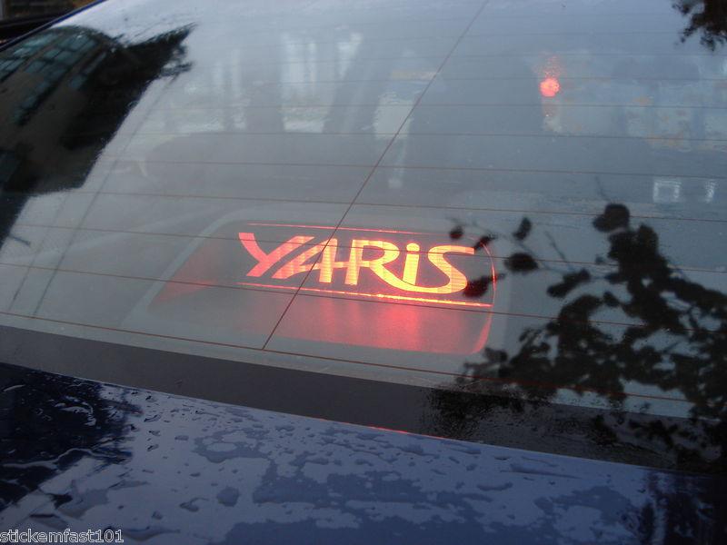 Toyota yaris belta 3rd brake light decal overlay 06 07 08 09 2010 2011