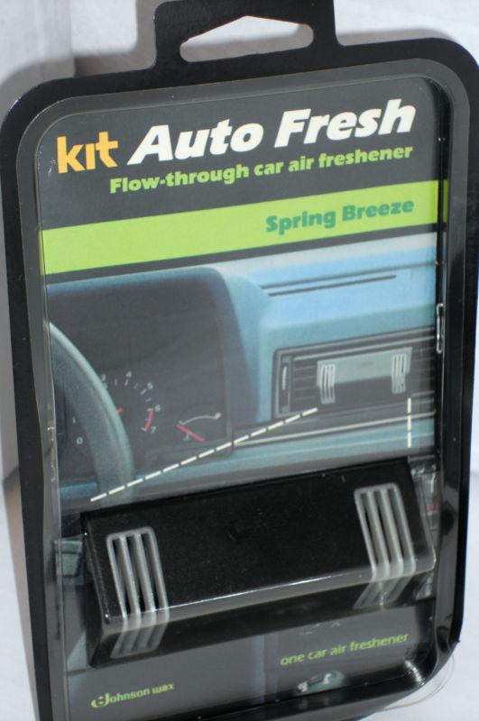 Kit auto fresh flow through car 0r truck air freshner spring breeze johnson wax