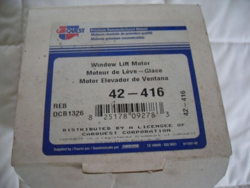 Cardone industries 42-416 remanufactured window motor