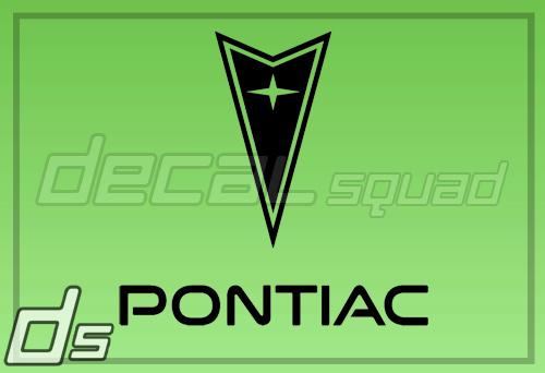 Pontiac 6" vinyl decal sticker gto g8 firebird sunfire grand am grille arrow sap