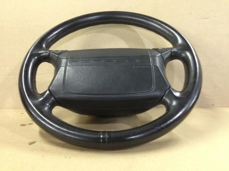 Porsche 944 black leather steering wheel & air bag mint condition 986 911 951