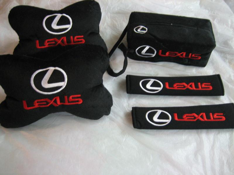 New seat belt cover tissue box cover seat neck pillow for pc-lexus-430 auto