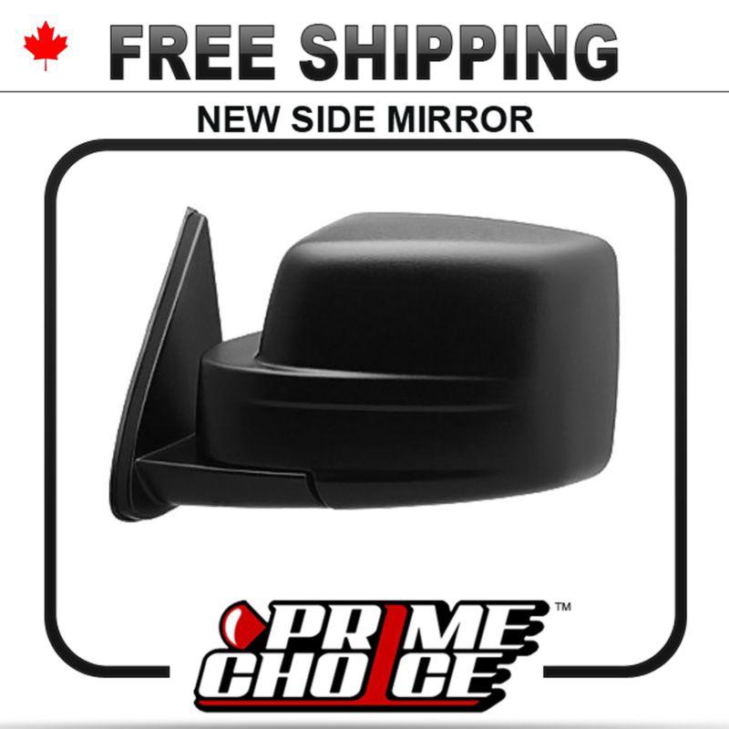 New power non heated drivers side view door mirror