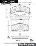 Centric parts 300.03690 front premium semi metallic pads