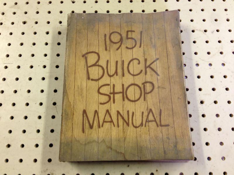  1951 buick shop manual factory original ! 