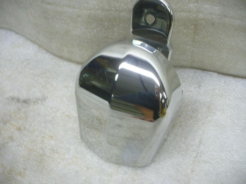 Harley softail chrome horn bracket & cover.