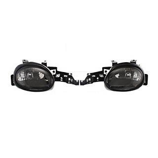 Headlight headlamp assy pair set both drivers passengers side left+right w/bulb