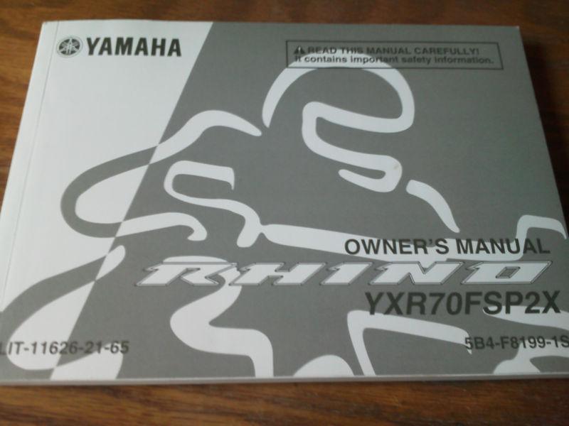 Buy Yamaha rhino owners manual in East Stroudsburg, Pennsylvania, US