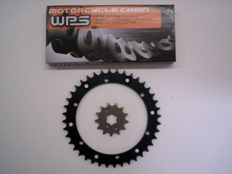 Yamaha warrior sprocket & chain set 12/40 1989 1990 1991 1992 1993 - 2004 blk