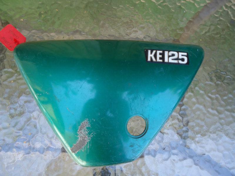 1978 kawasaki ke125 left side cover body panel emblem 