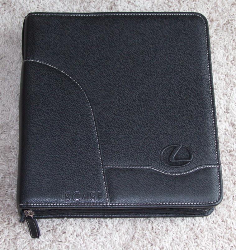 2010 10 lexus is series isf dealer genuine leather sales brochure binder 