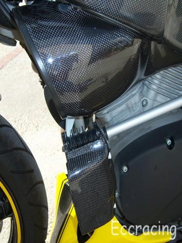 Buell xb carbon fiber oil cooler cover for 5 row cooler