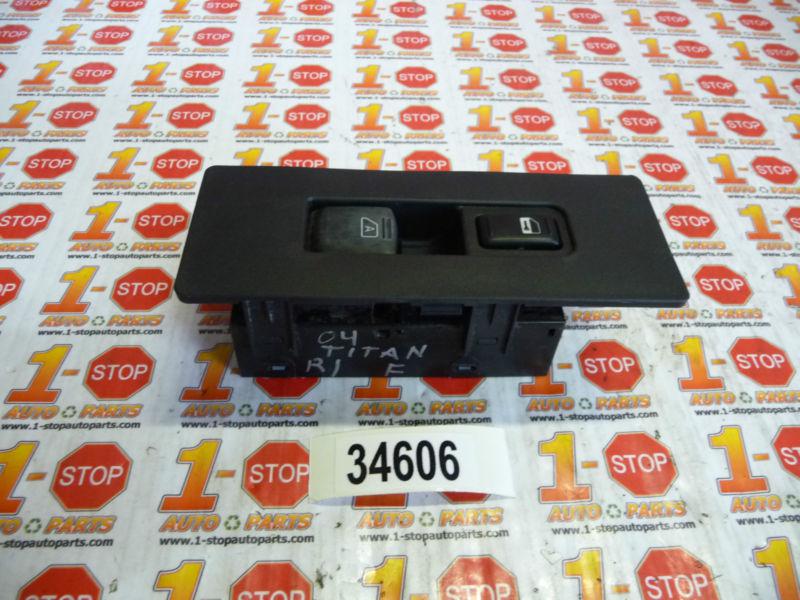 04 05 06 07 08 09 2010 2011 nissan titan passenger/right side window switch oem