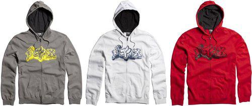 Fox racing mens unruler zip hoody 2013