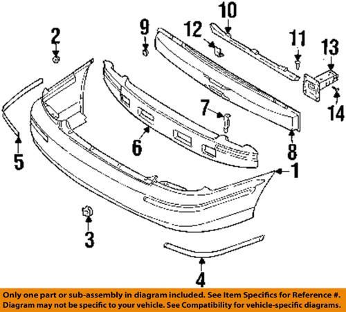 Hyundai oem 866343d000 bumper cover mounting kit-bracket