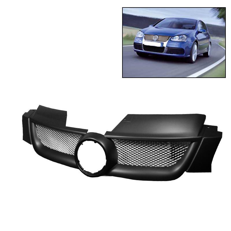 2006 2007 2008 volkswagen golf 5 mk v sport front mesh grill  black