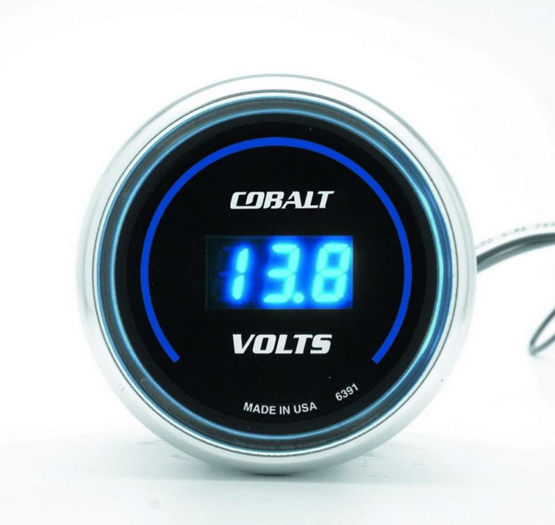 8-19 v, 2 1/16" auto meter 6391 cobalt digital voltmeter gauges -  atm6391