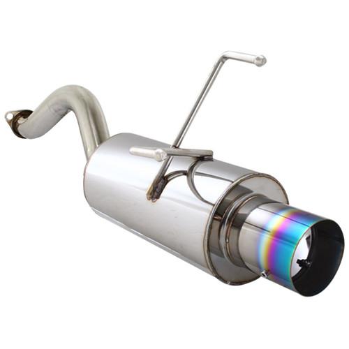 92-95 honda civic 3dr hatchback 4" rainbow tip axleback bolt-on exhaust muffler